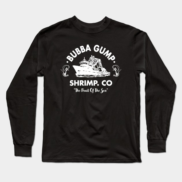 Cool Bubba Gump Shrimp Long Sleeve T-Shirt by Smithys